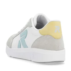Rieker Women'S Sneaker Low Snow-White Dusty-Grey
