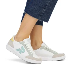Rieker Women'S Sneaker Low Snow-White Dusty-Grey