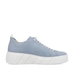 Rieker Women'S Sneaker Low Light Summer Blue