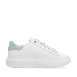 Rieker Women'S Sneaker Low Clear-White Ice-Blue