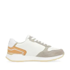 Rieker Women'S Sneaker Low Creamy-White Clay-Beige