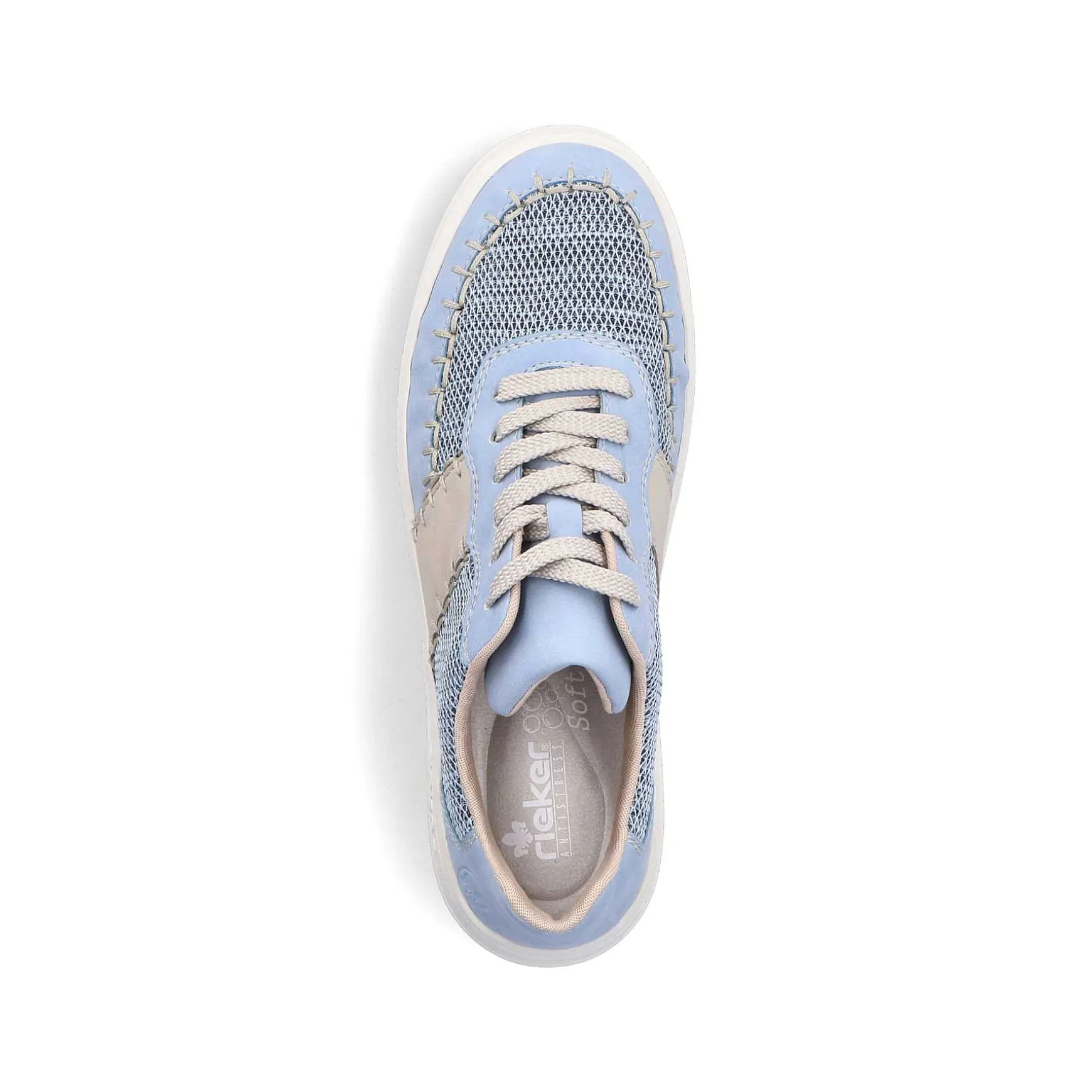 Rieker Women'S Sneaker Low Light Blue