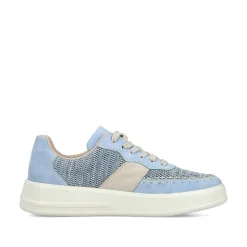 Rieker Women'S Sneaker Low Light Blue