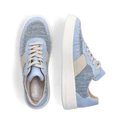 Rieker Women'S Sneaker Low Light Blue