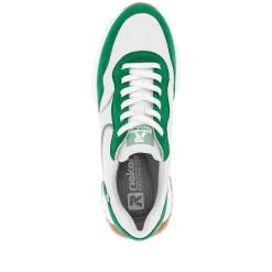 Rieker Women'S Sneaker Low Clear-White Emerald-Green