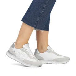 Rieker Women'S Sneaker Low Pearl-White Clay-Beige