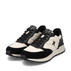 Rieker Women'S Sneaker Low Linen Graphite