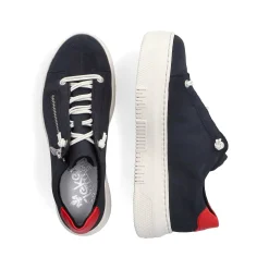 Rieker Women'S Sneaker Low Steel Blue