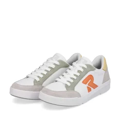Rieker Women'S Sneaker Low Swan-White Arctic-Grey