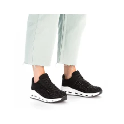 Rieker Women'S Sneaker Low Deep Black