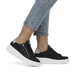 Rieker Women'S Sneaker Low Diamond Black