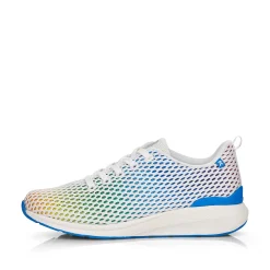 Rieker Women'S Sneaker Low Crystal-White Rainbow