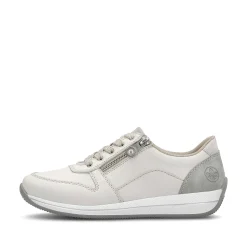 Rieker Women'S Sneaker Low Cream White