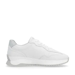 Rieker Women'S Sneaker Low Pearl-White Silver-Metallic