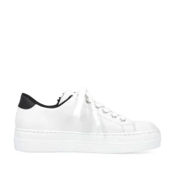 Rieker Women'S Sneaker Low Lily White-Night Black