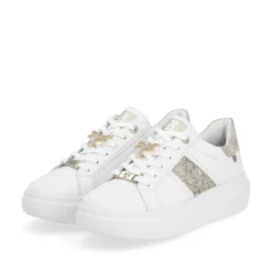 Rieker Women'S Sneaker Low Swan-White Gold