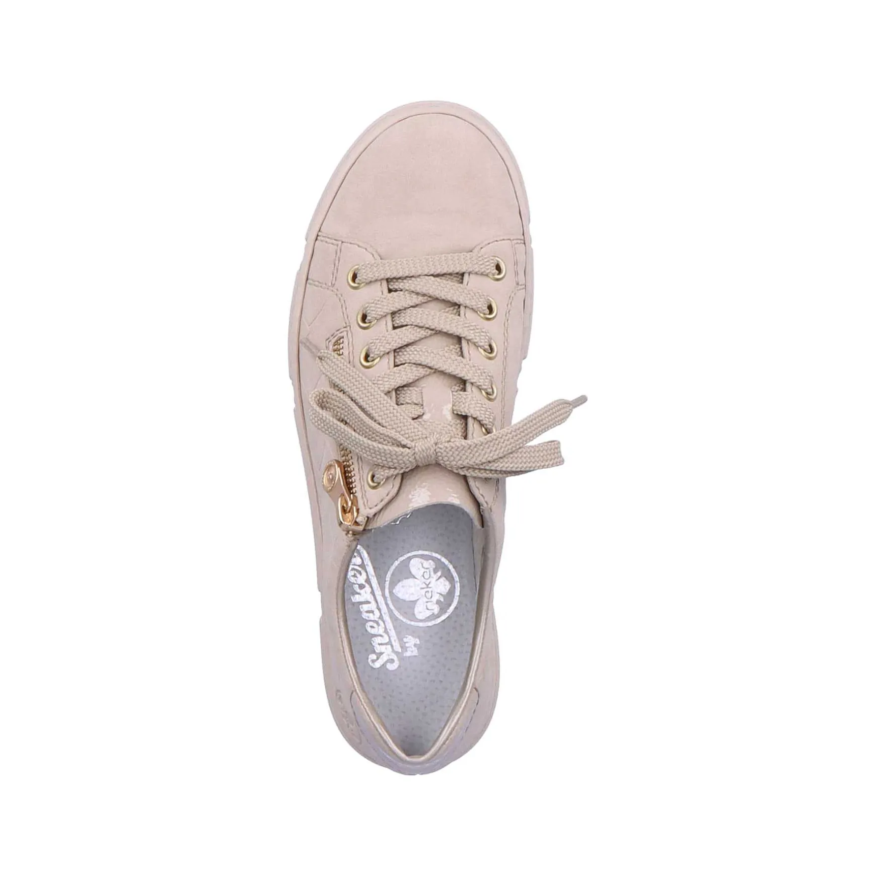 Rieker Women'S Sneaker Low Cream Beige