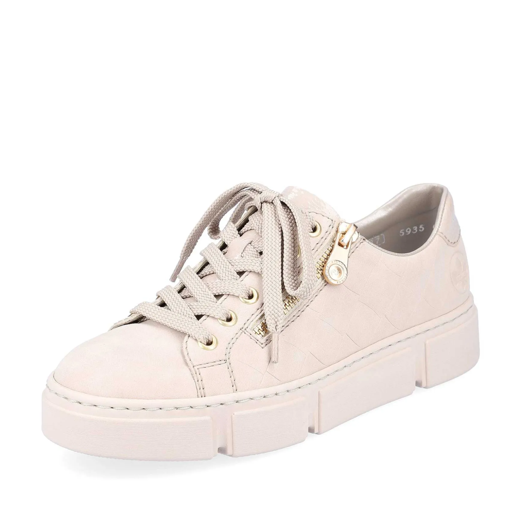 Rieker Women'S Sneaker Low Cream Beige