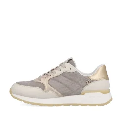Rieker Women'S Sneaker Low Clay-Beige Rock-Grey