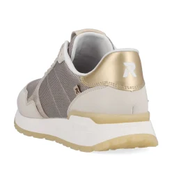 Rieker Women'S Sneaker Low Clay-Beige Rock-Grey