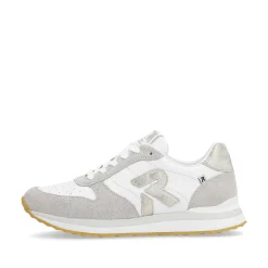 Rieker Women'S Sneaker Low Pearl-White Clay-Beige