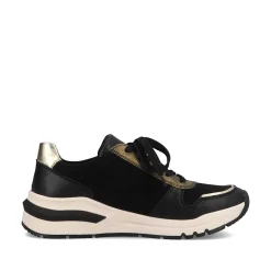 Rieker Women'S Sneaker Low Urban Black-Cream White