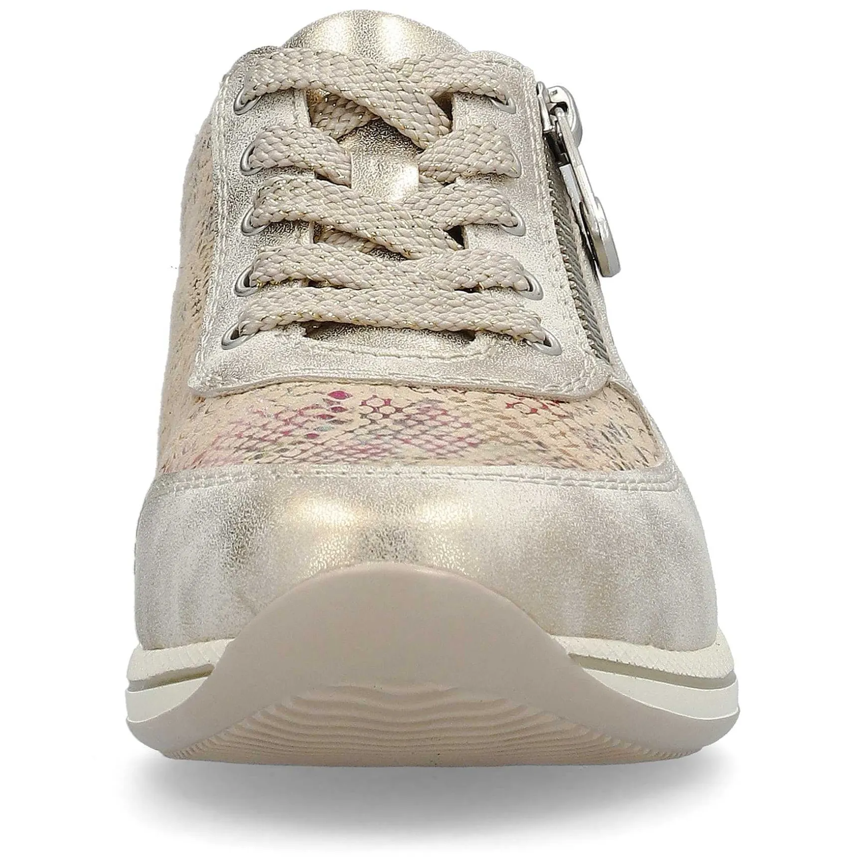 Rieker Women'S Sneaker Low Beige Multi-Metallic