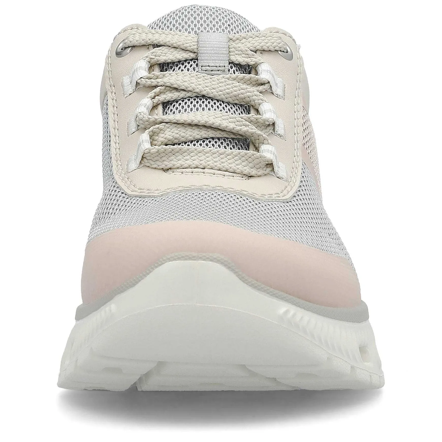 Rieker Women'S Sneaker Low Light Beige-Pastel Blue-Pink