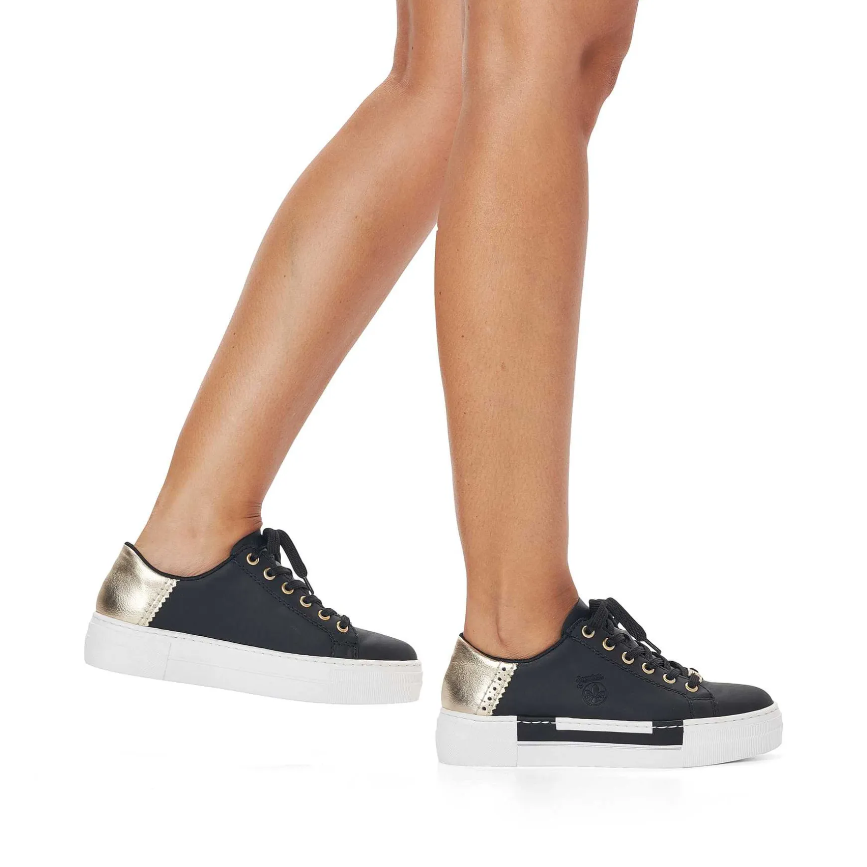 Rieker Women'S Sneaker Low Graphite Black