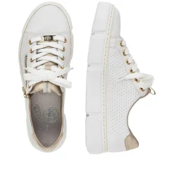 Rieker Women'S Sneaker Low Pearl White