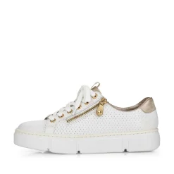 Rieker Women'S Sneaker Low Pearl White
