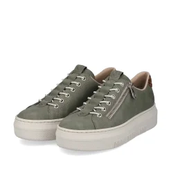 Rieker Women'S Sneaker Low Olive Green