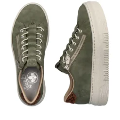 Rieker Women'S Sneaker Low Olive Green
