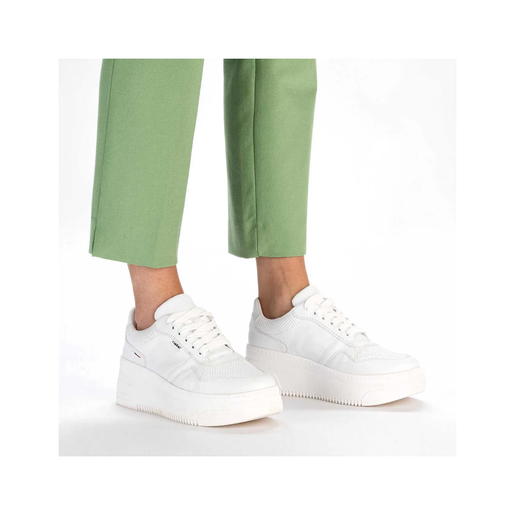 Rieker Women'S Sneaker Low Crystal White