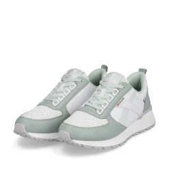 Rieker Women'S Sneaker Low Mint-Green Swan-White