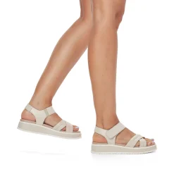 Rieker Women'S Strappy Sandals Cream Beige