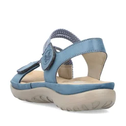 Rieker Women'S Strappy Sandals Sky Blue