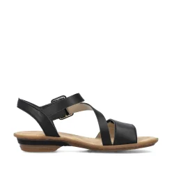 Rieker Women'S Strappy Sandals Night Black