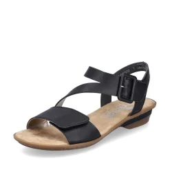 Rieker Women'S Strappy Sandals Night Black