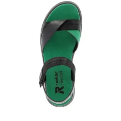 Rieker Women'S Strappy Sandals Night Black