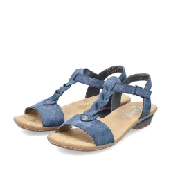 Rieker Women'S Strappy Sandals Pacific Blue