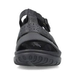 Rieker Women'S Strappy Sandals Glossy Black