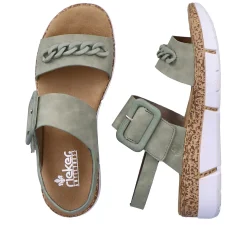 Rieker Women'S Strappy Sandals Mint Green