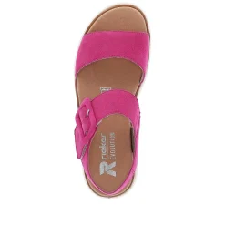 Rieker Women'S Strappy Sandals Magenta
