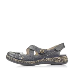 Rieker Women'S Strappy Sandals Navy Blue