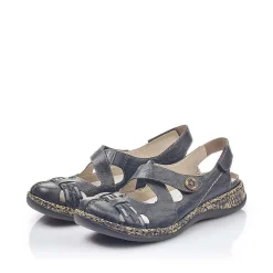 Rieker Women'S Strappy Sandals Navy Blue