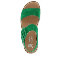 Rieker Women'S Strappy Sandals Emerald Green