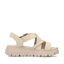 Rieker Women'S Strappy Sandals Light Beige
