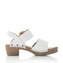 Rieker Women'S Strappy Sandals Pearl White