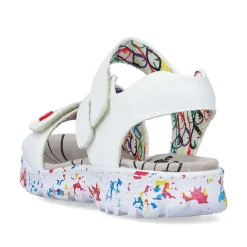 Rieker Women'S Strappy Sandals Lily White